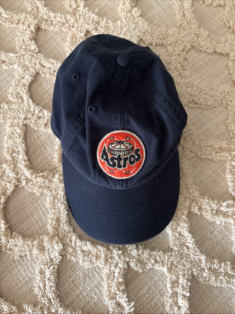 Houston Astros '47 Brand Navy Blue Clean Up Adjustable Dad Hat OSFA Retro Logo